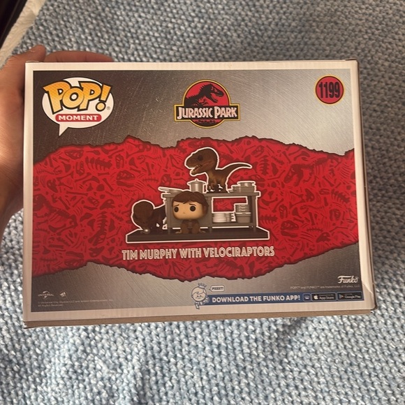 Funko Pop! Tim Murphy with Velociraptors Vinyl Figure - Picture 2 of 2